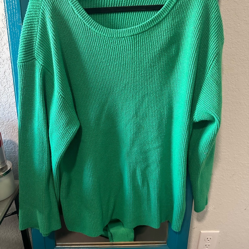 Vibrant Teal Crew Neck Sweater set